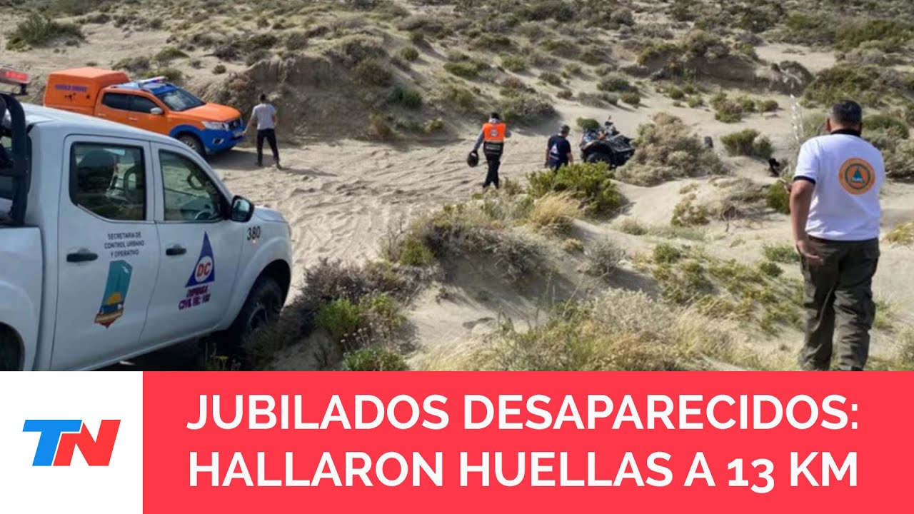 Encontraron huellas que se pierden a 13 kilómetros de la camioneta de los jubilados desaparecidos