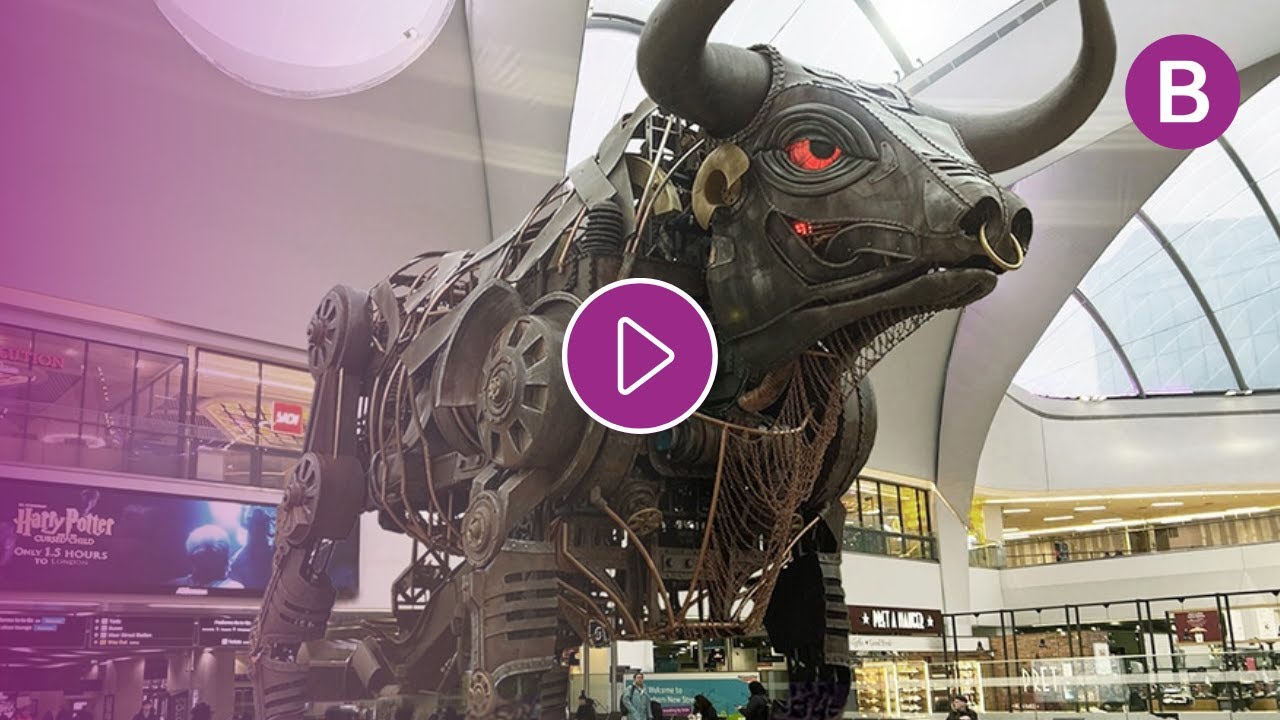 Raging Bull given new home at Birmingham New Street Station