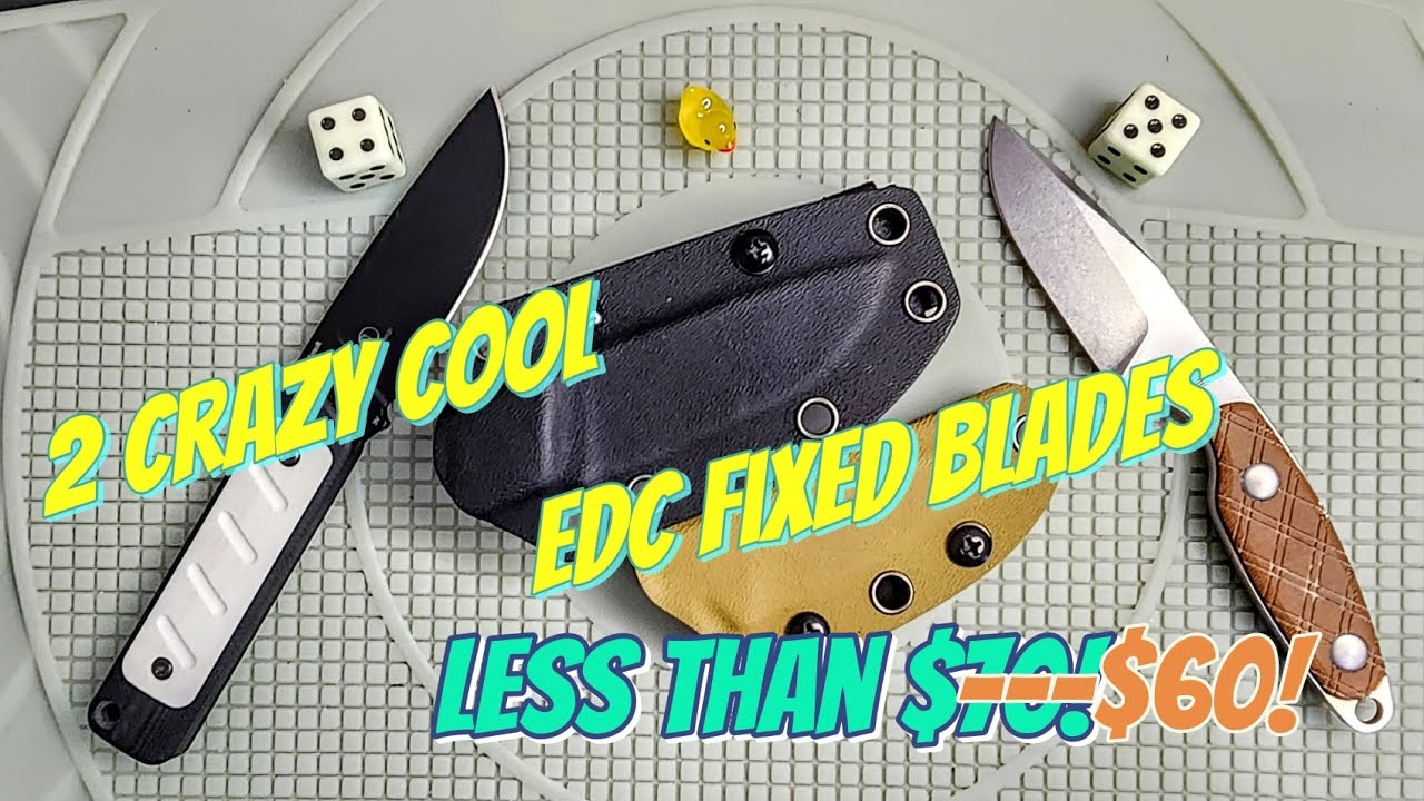 WOW! Less than $60 for 2 AWESOME EDC Fixed Blades from Kizer! 3V & 154CM! I love BOTH! #trending