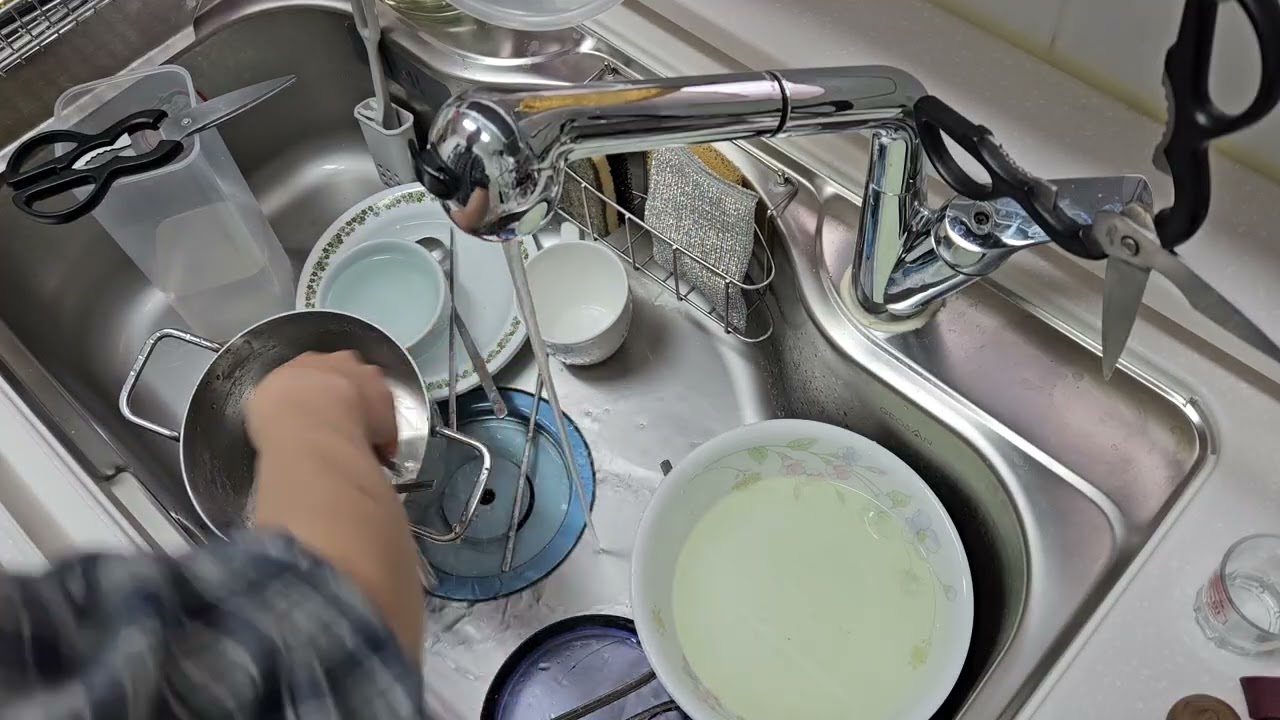 2026년 01월 15일 (목) 설거지  ( Washing dishes )  #asmr