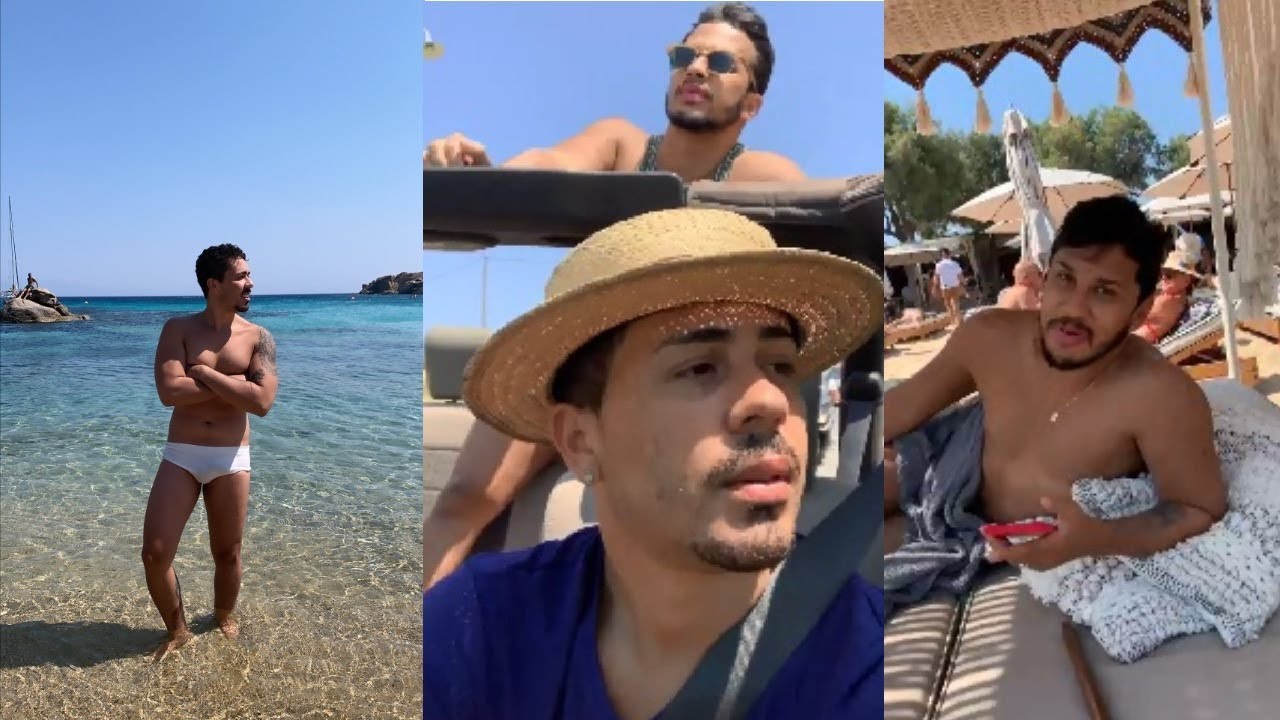 Carlinhos Maia e Lucas Guimarães Vão à Praia Na Grécia