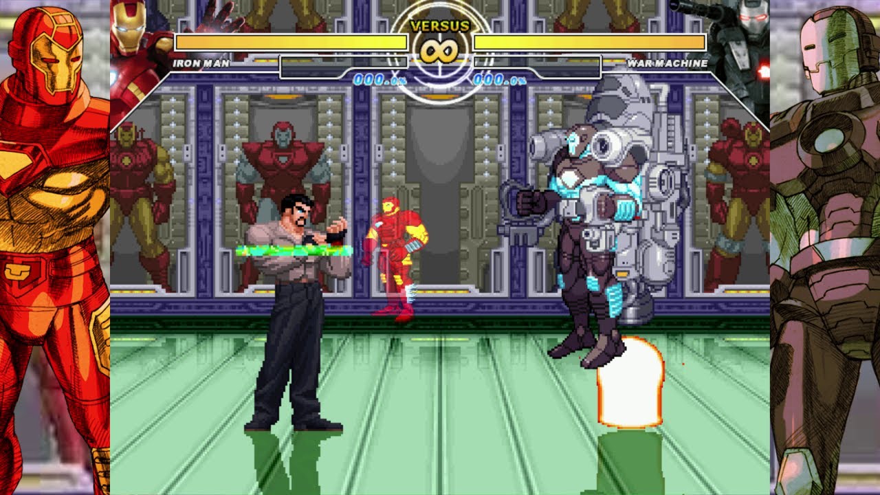 Mugen - Marvel Super Heroes - Iron Man (ZVitor) vs. War Machine (One Winged Angel) - 鋼鐵人 vs. 戰爭機器