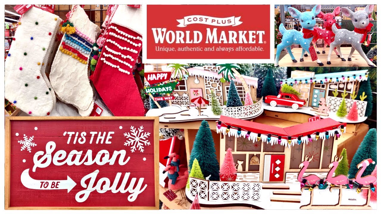 COST PLUS WORLD MARKET CHRISTMAS DECOR SHOP WITH ME | VINTAGE CHRISTMAS DECOR