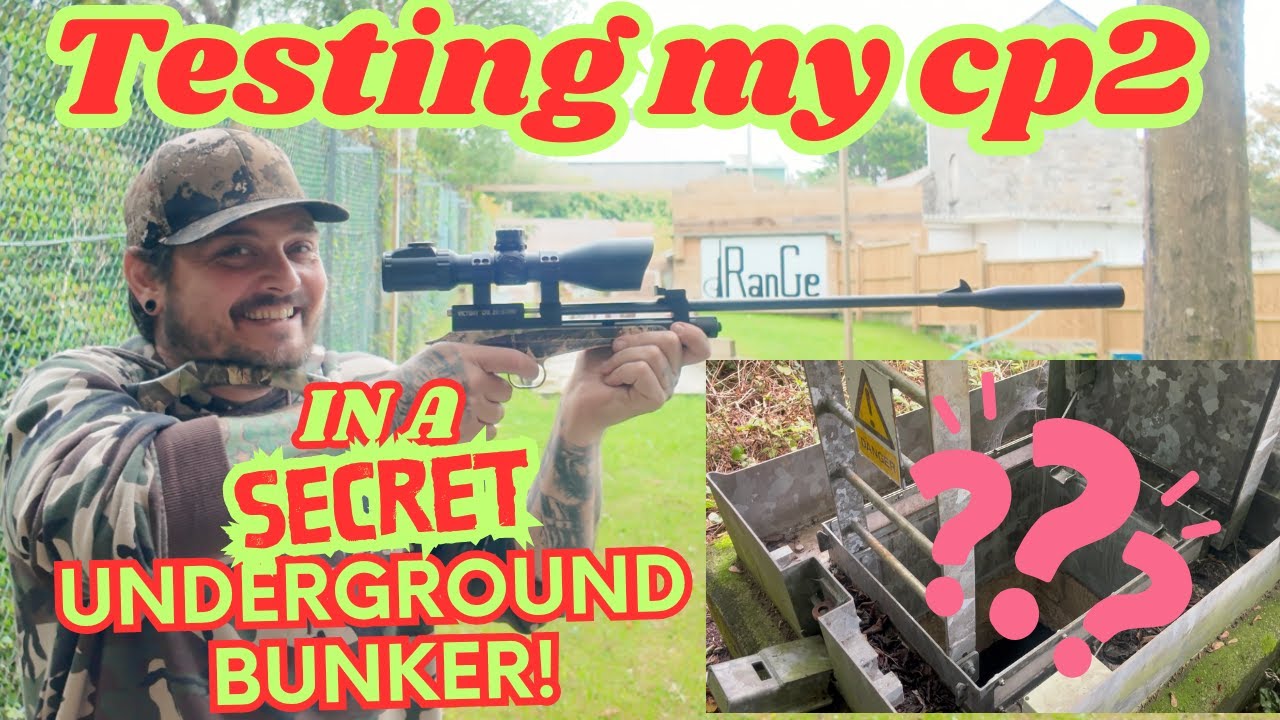 Testing my CP2, the CO2 pistol/rifle from SMK, In an underground bunker!