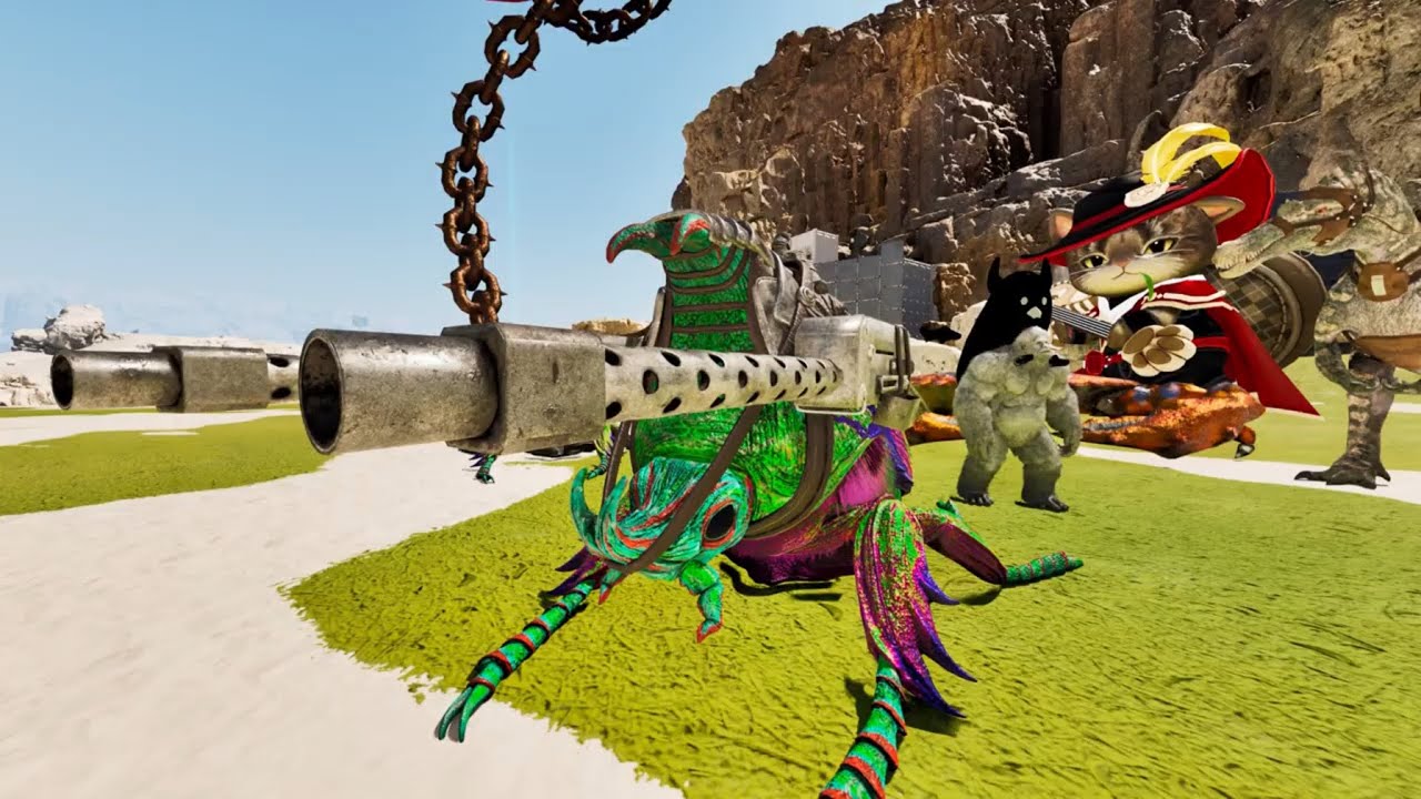 PS5版ARK ASA生放送！謎の猫先生😽&MOD銃虫！バスティオンビートル(メス)突破最強召喚コマンドご紹介！で申し訳ございません♪　#BastionBeetle