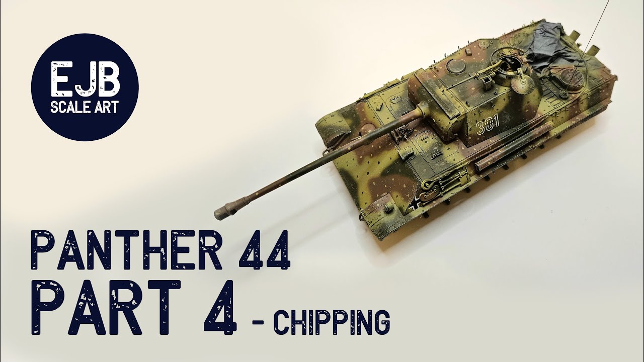 Panther 44 - Part 4 - Chipping Tutorial - 1:35 Scale Tamiya Panther G Late