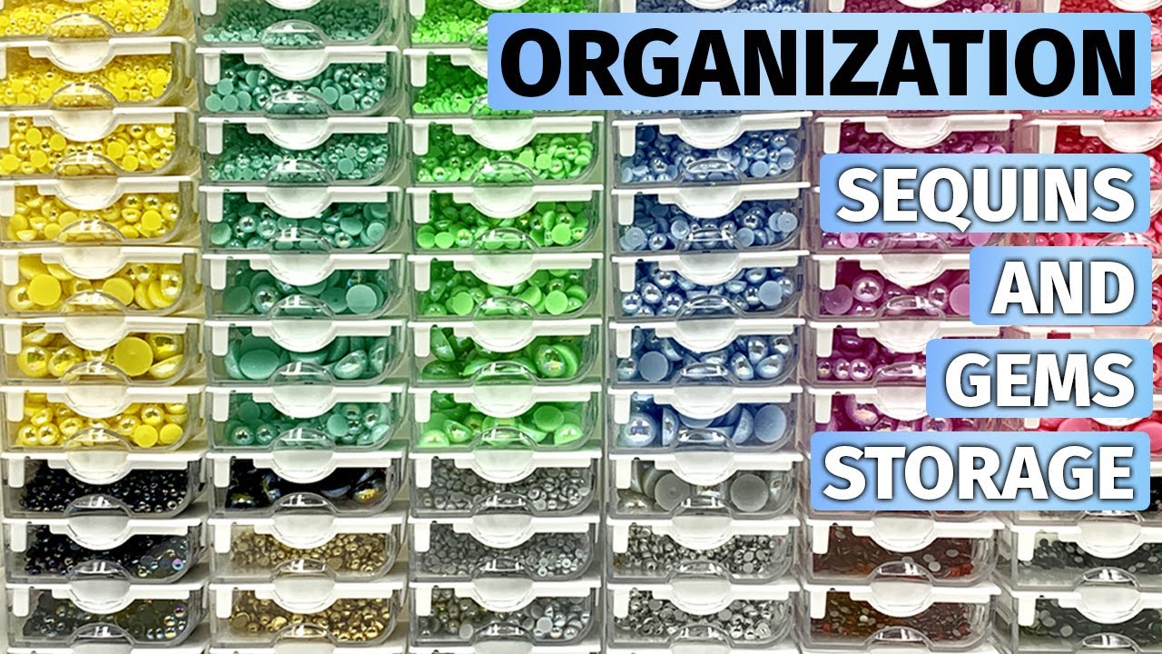 Craft Room Organization: Beads and Sequins Storage