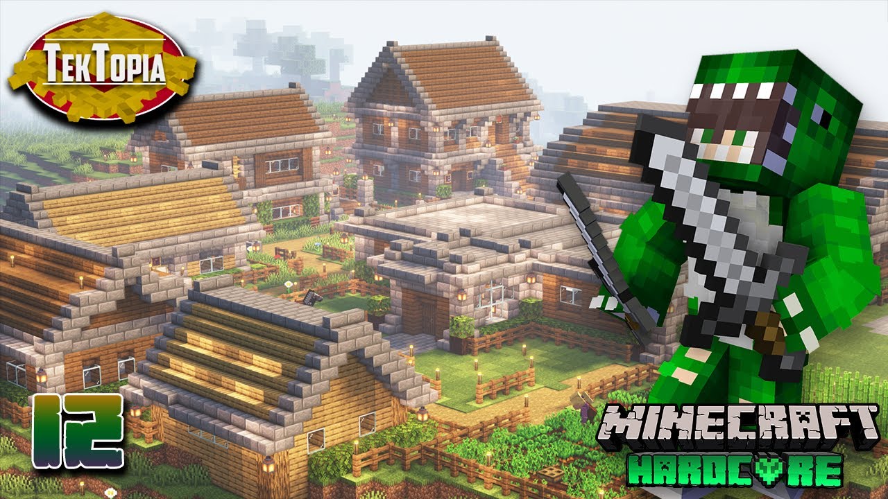 ដើរលេងក្នុងភូមិម្ដង | Minecraft Hardcore Tektopia Mod (Khmer) Season 02 Episode 12