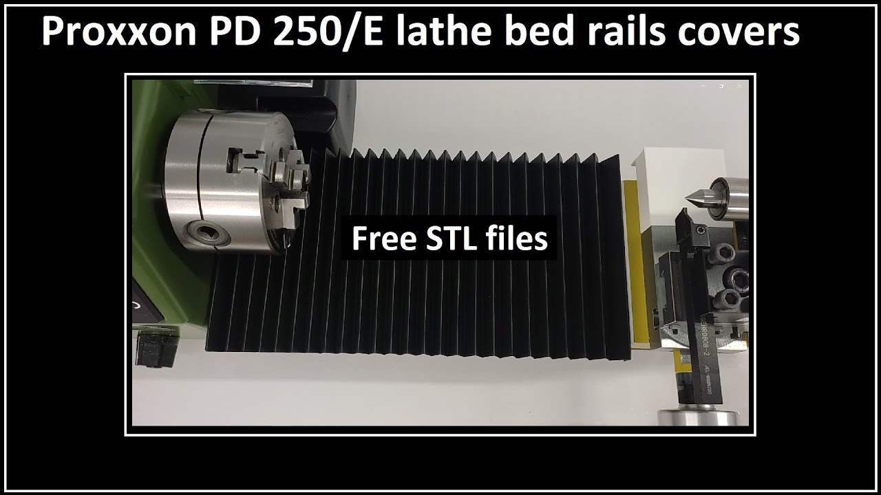 Proxxon PD 250/E lathe bed rails covers