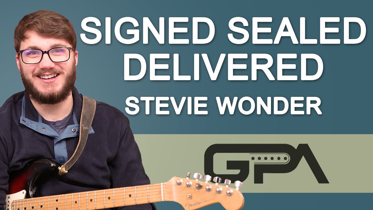 Stevie Wonder Signed Sealed Delivered Guitar Lesson + SIGNATURE GUITAR LICK