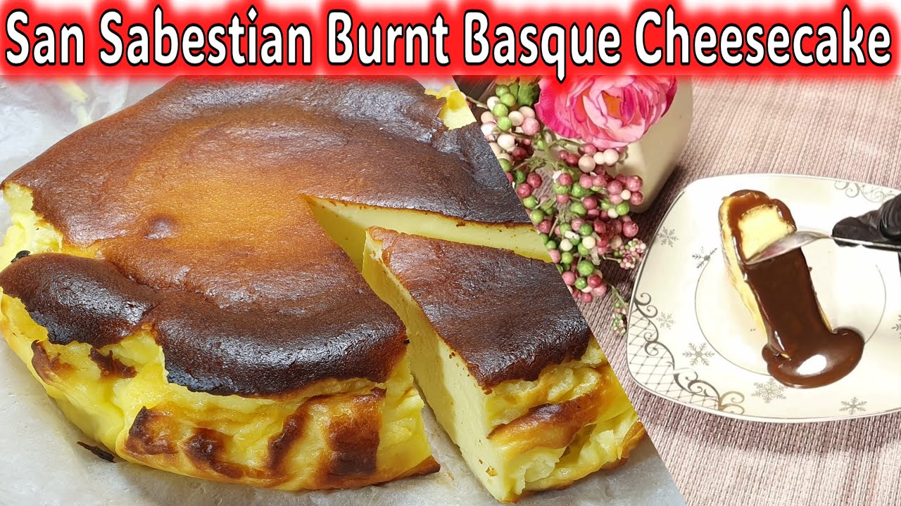 Burnt Basque Cheesecake | San Sabastian Cake | Authentic & Commercial Recipe | Creamy Cheese Cake