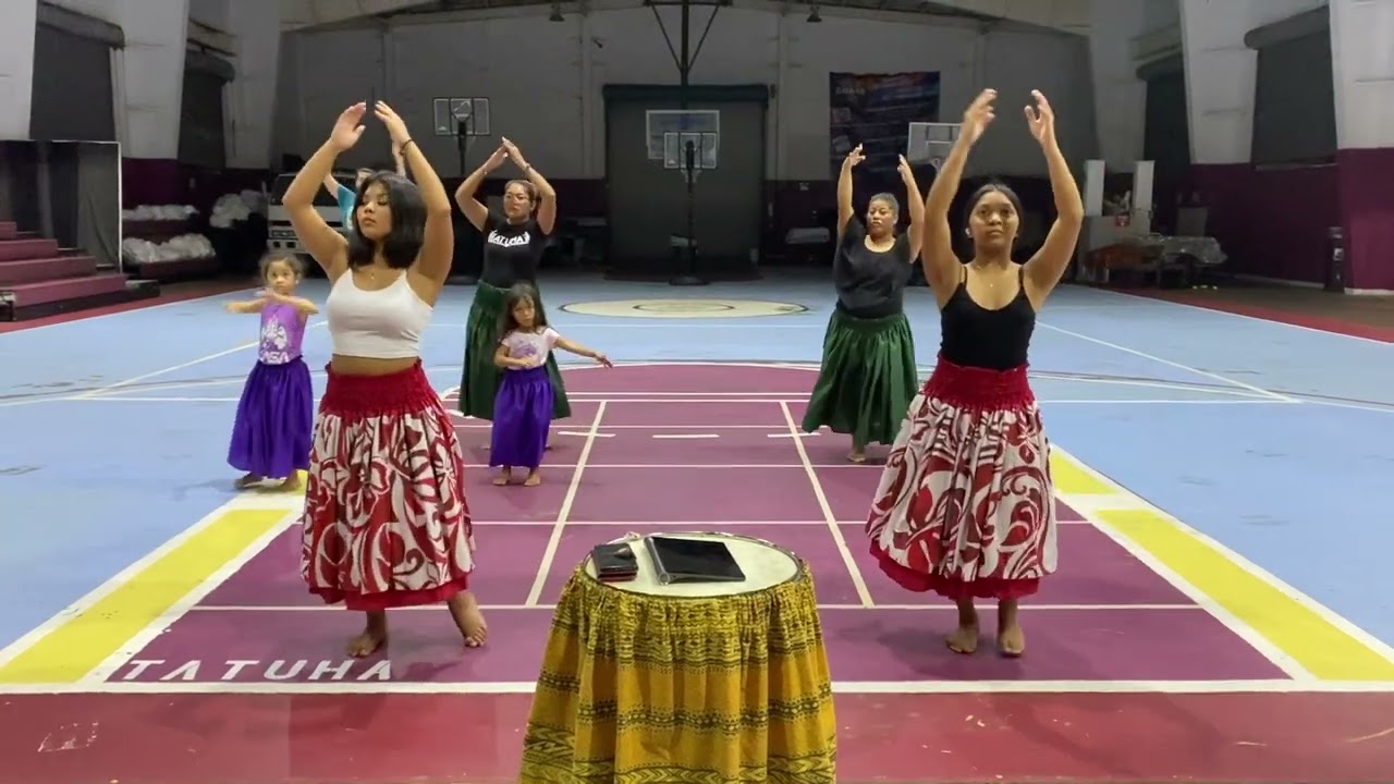 Chamorrita Girl by the Tatuha Fire and Cultural Dancers (practice)