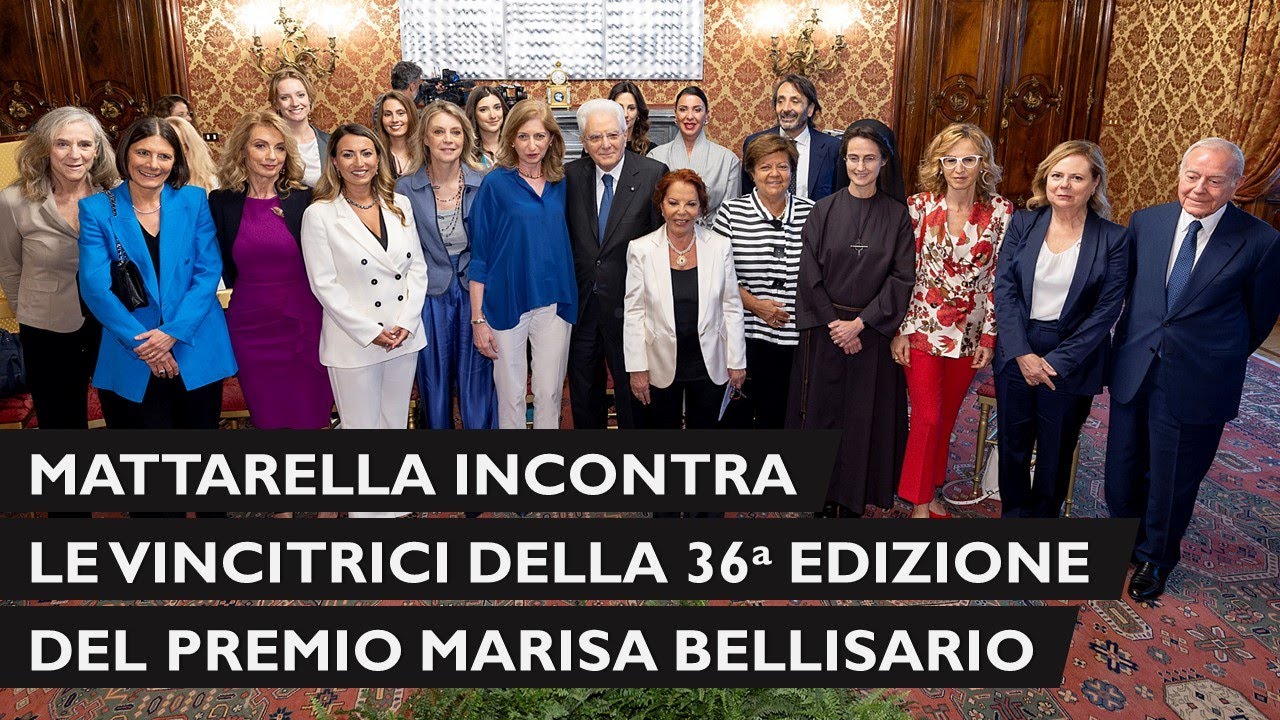 Mattarella incontra le vincitrici della XXXVI edizione del Premio dalla Fondazione Bellisario