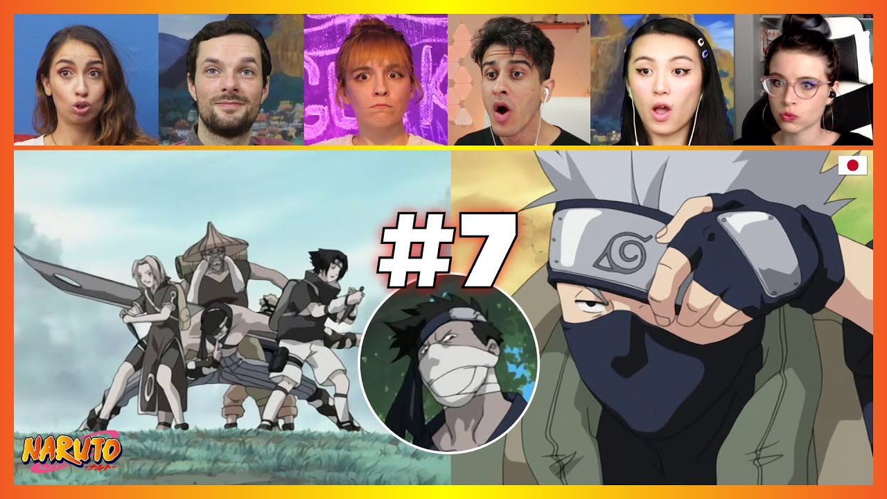 Zabuza's Appears and Kakashi's Sharingan | Naruto Episode 7 | Reaction Mashup ナルト
