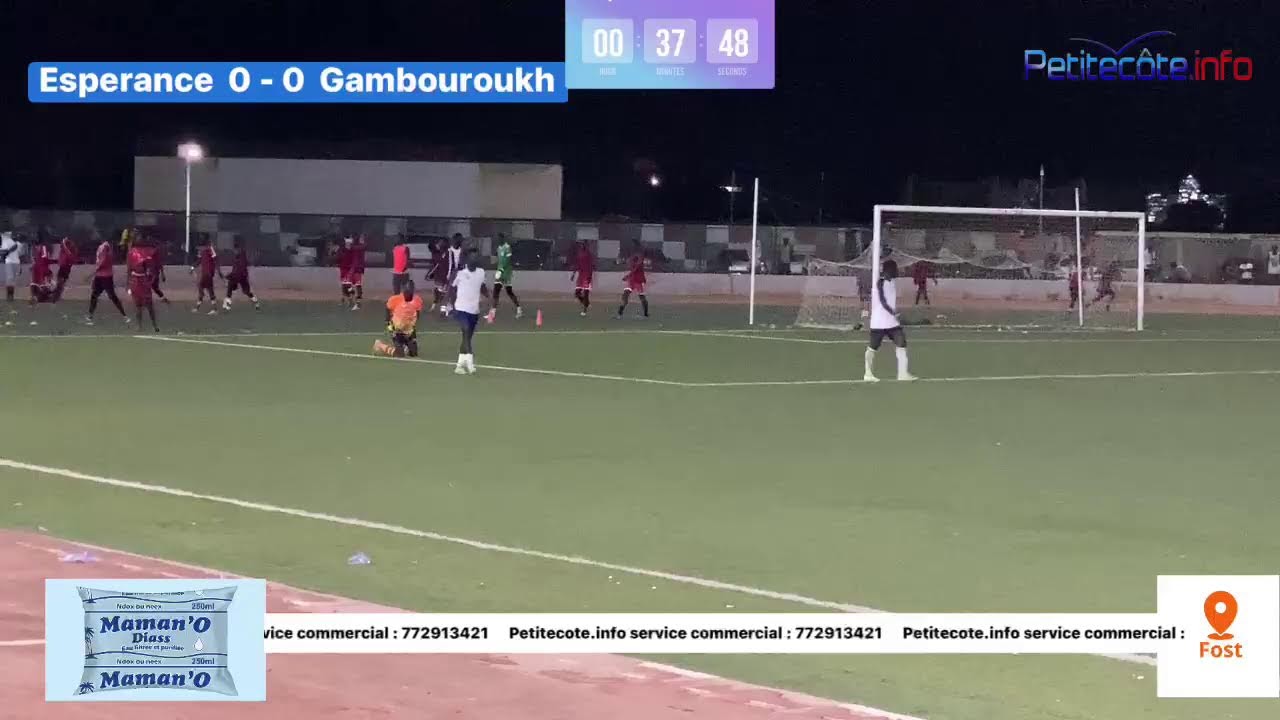 1/8 Final Dép de l’ODCAV de Mbour Esperance Z5B vs Gambouroukh 6B deuxième mi-temps