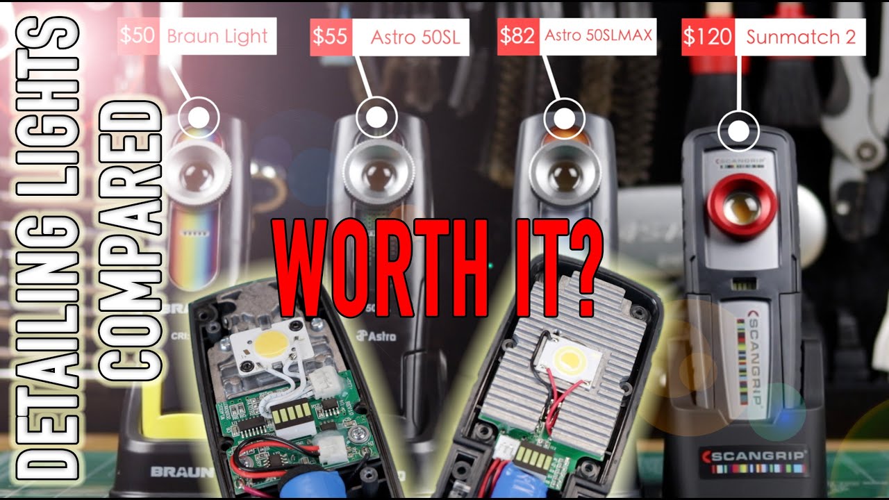 Detailing Lights | Scangrip vs Harbor Freight vs Astro