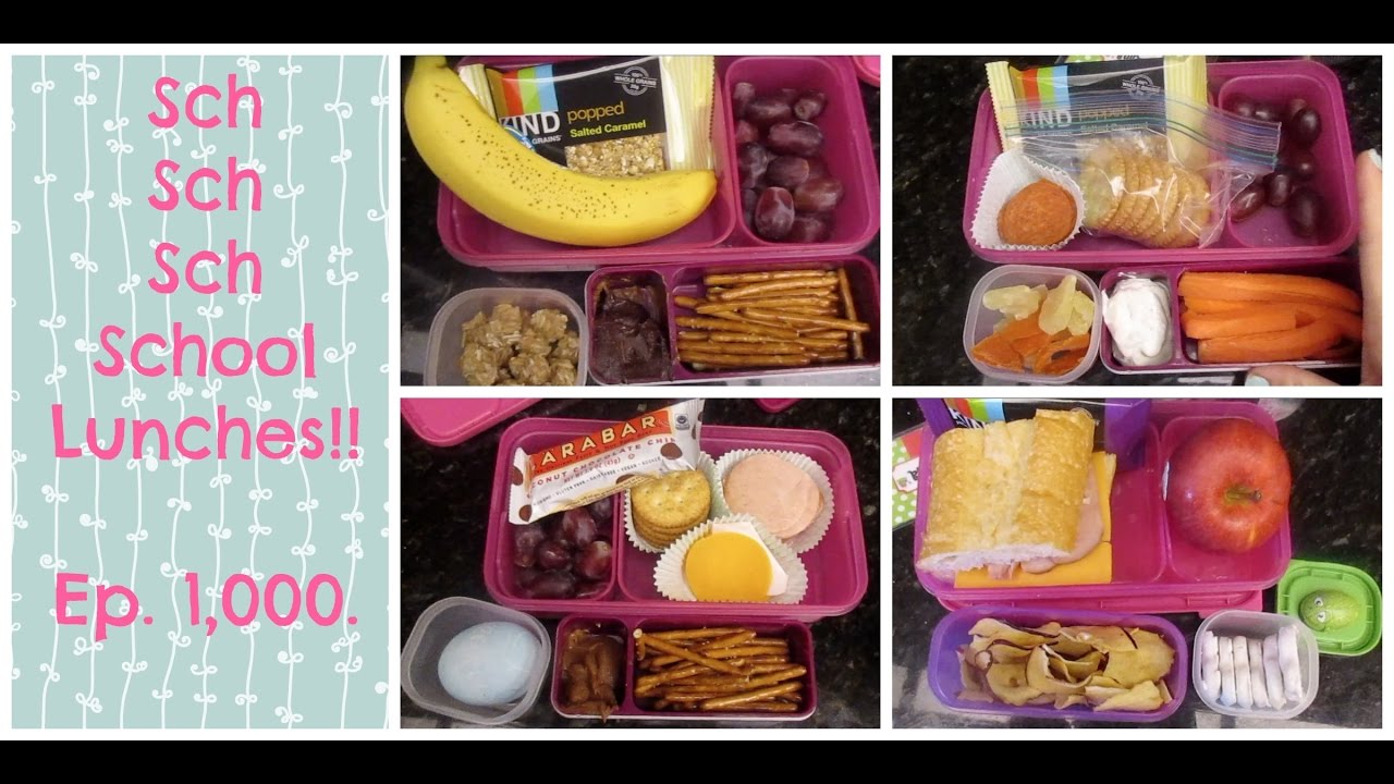 Super Week of School Lunches!  Wonderful, Exciting, Thrilling... + What She Ate.
