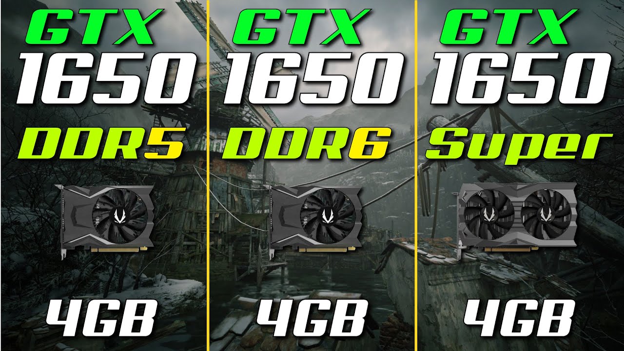 GTX 1650 vs. GTX 1650 GDDR6 vs. GTX 1650 Super