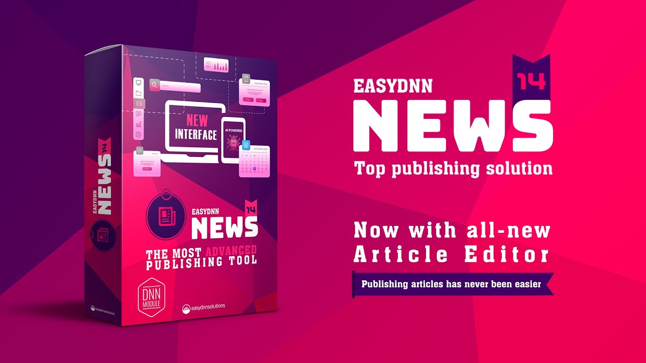 EasyDNN News 14 - New Article editor
