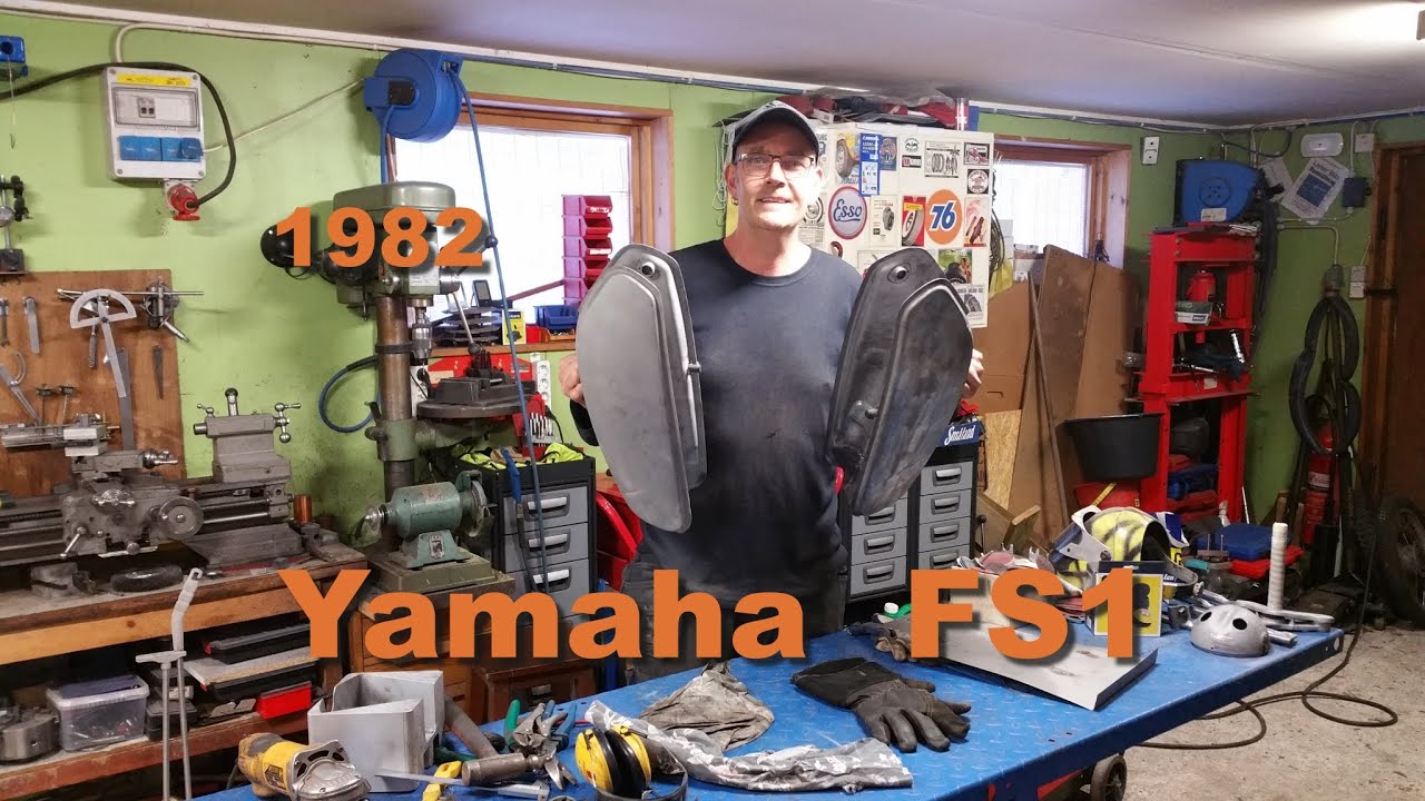 Yamaha fs1 1982 - svetsning av bensintanken 🤪 Del.14
