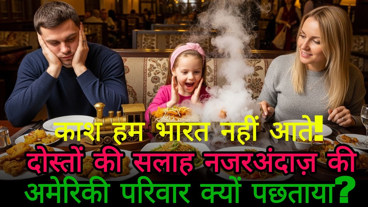 🚫 बच्चों को कभी भारत ले मत जाइए!! अमेरिकी परिवार ने एक खाने के बाद पछताया!
