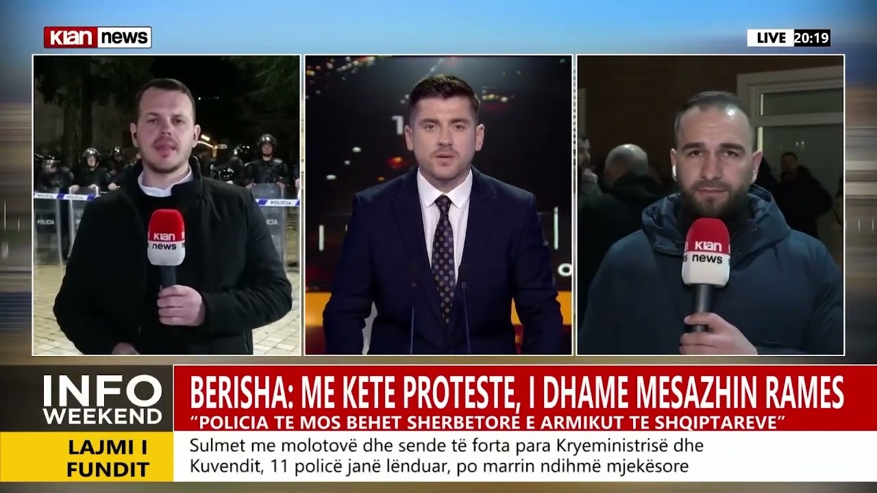 Përfundon protesta e PD-së, raportojnë gazetarët Enkel Xhangoli dhe Besar Bajraktaraj