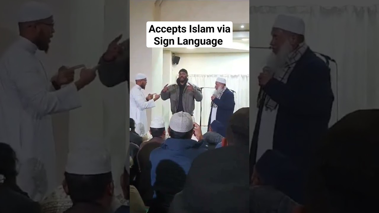 😍 Daniel Converts to Islam via Sign Language #convertingtoislam #palestine 🇵🇸 ☪️