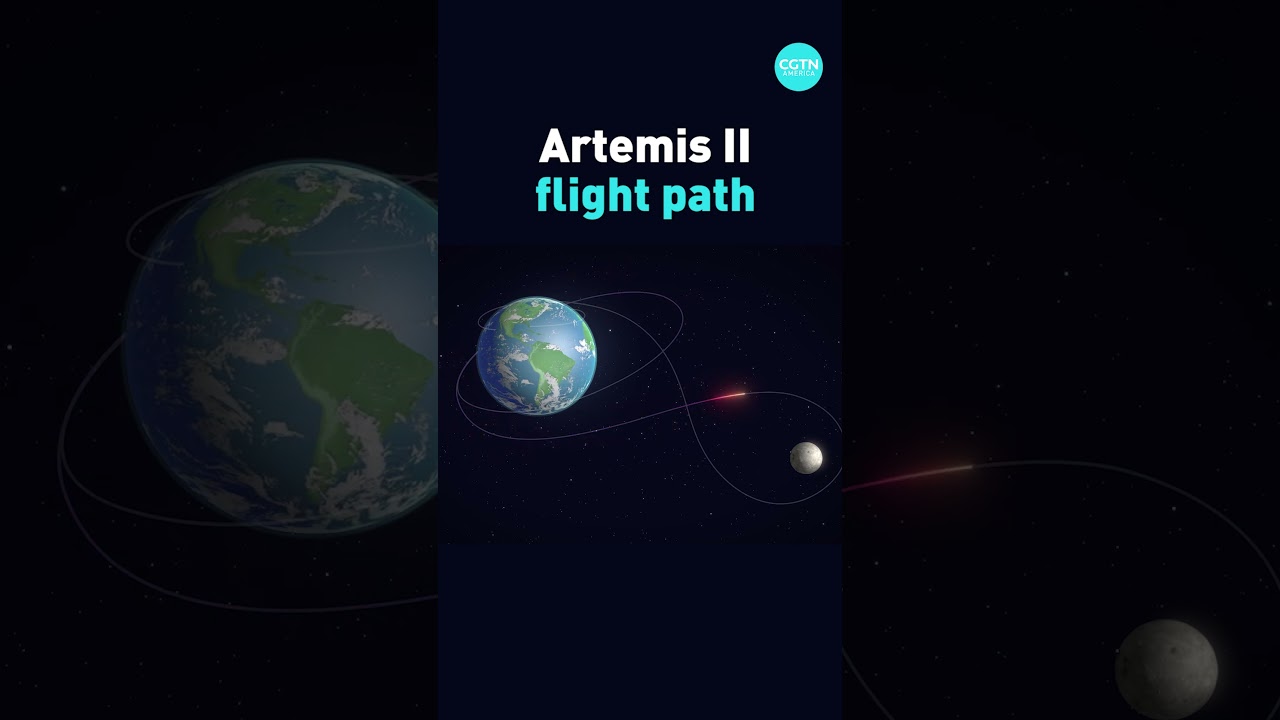 See the flight path of NASA's Artemis II mission