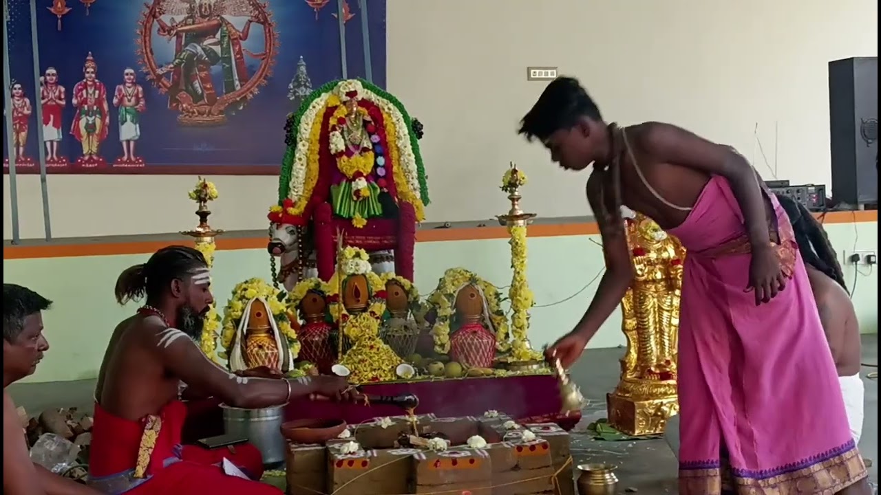 நவசக்தி யாகம் அருள்மிகு காமாட்சி    நந்தீஸ்வரர் காமேஸ்வரர் கோவில் நந்தியாலயம் ராணிப்பேட்டை Dt