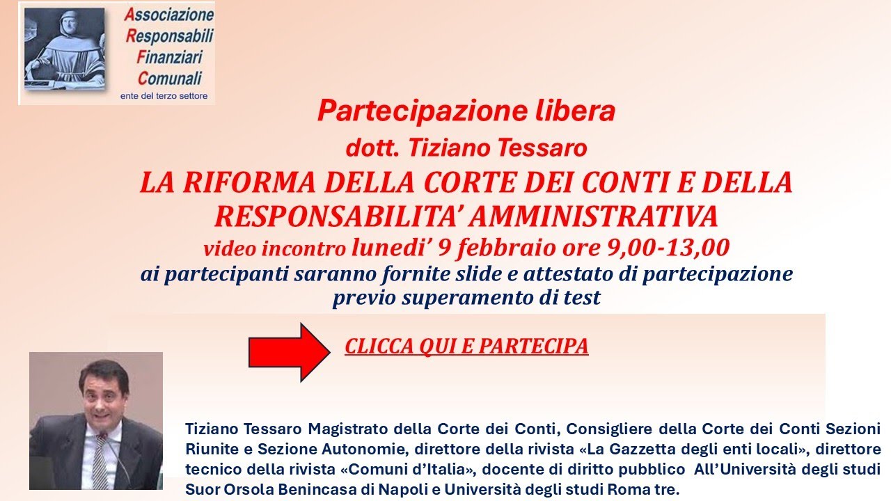 LA RIFORMA DELLA CORTE DEI CONTI