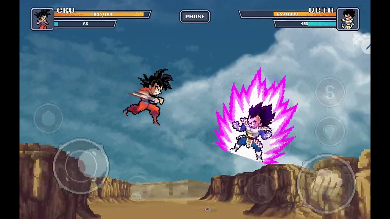 Lengedary Figthers #3 (Gameplay) Gokú vs Vegeta