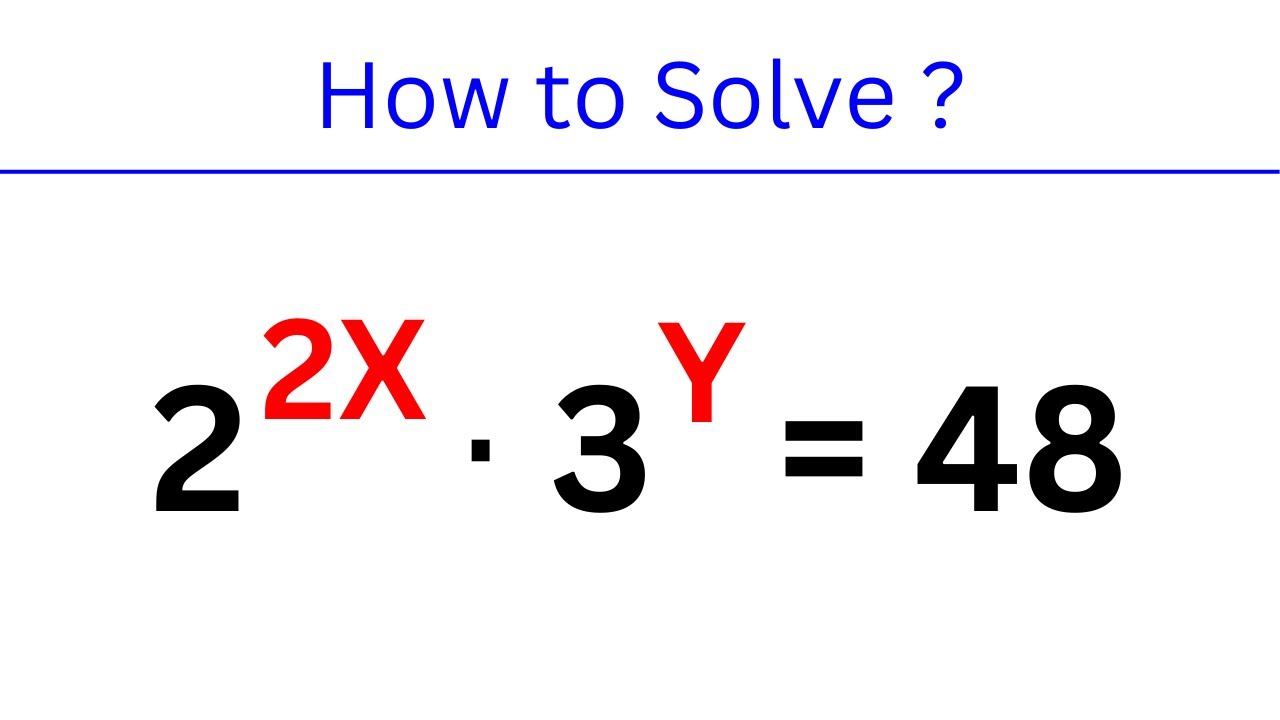 Solving Exponential Equations | Exponential Equation Trick | How to Solve Exponential Equation