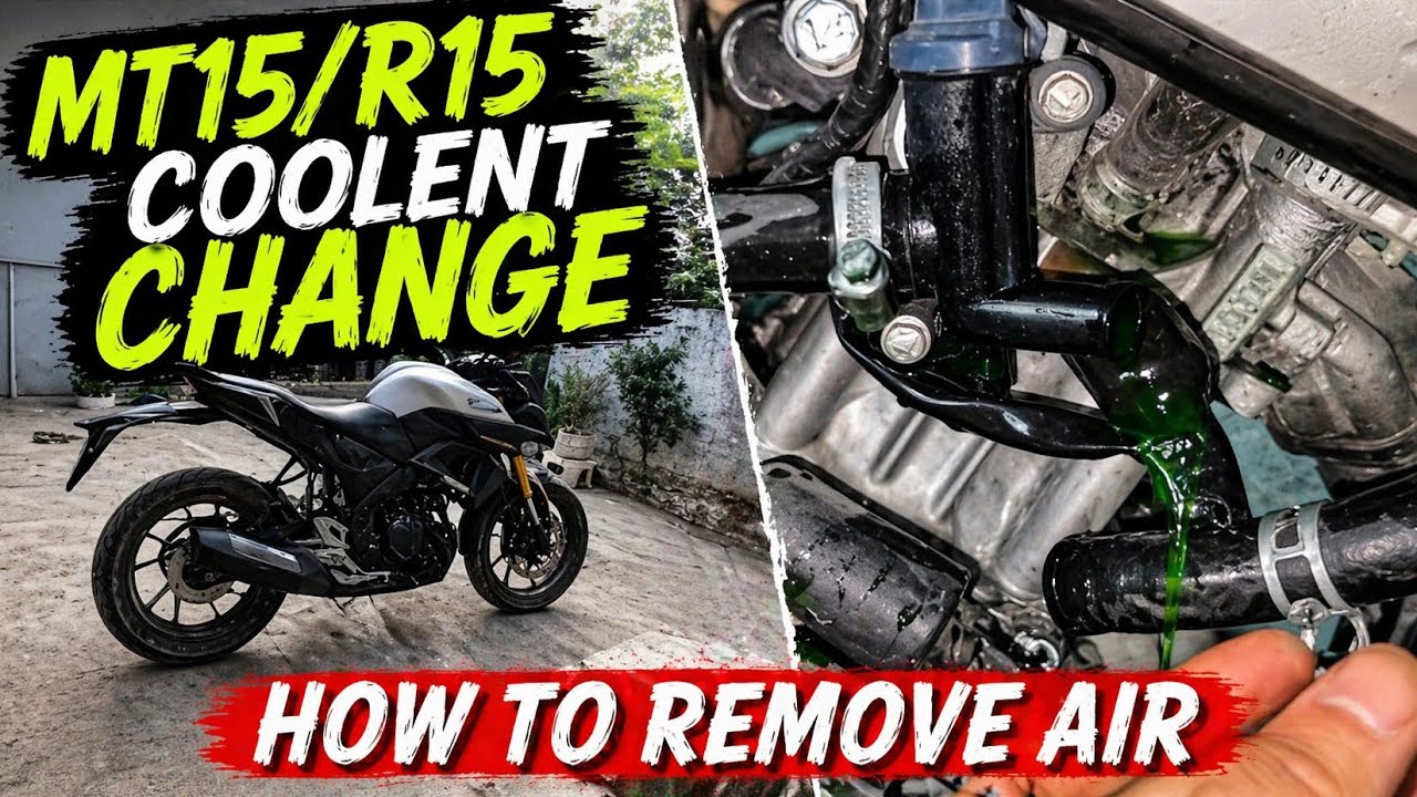 How to change mt15 coolent and remove air. #mt15v2 #r15v4 #yamahamt15