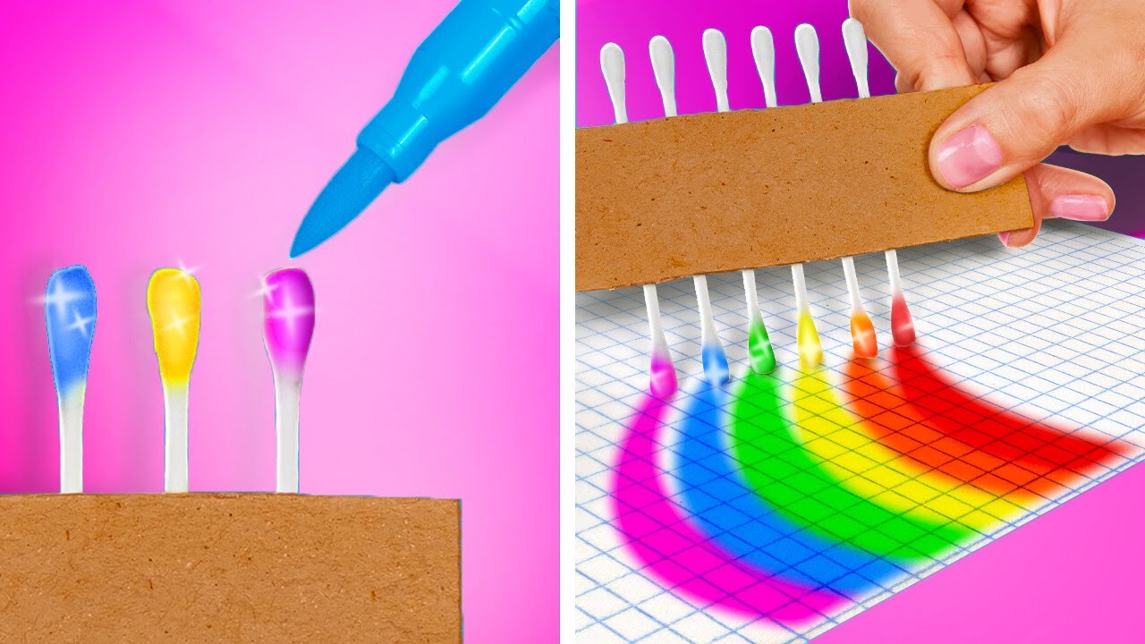 🎨✨ Cool Art Hacks And Creative DIY Crafts! Simple Painting And Drawing Tips You’ve Got To Try Today