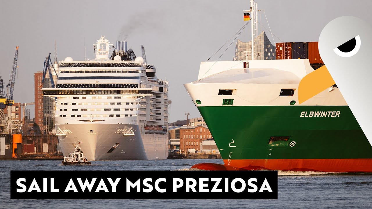 MSC PREZIOSA 🛳️ Auslaufen live aus Hamburg (07.08.2025)