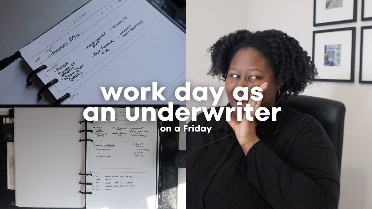 work day in my life as an underwriter | calls | wfh | cloth and paper schedule a5 notepad