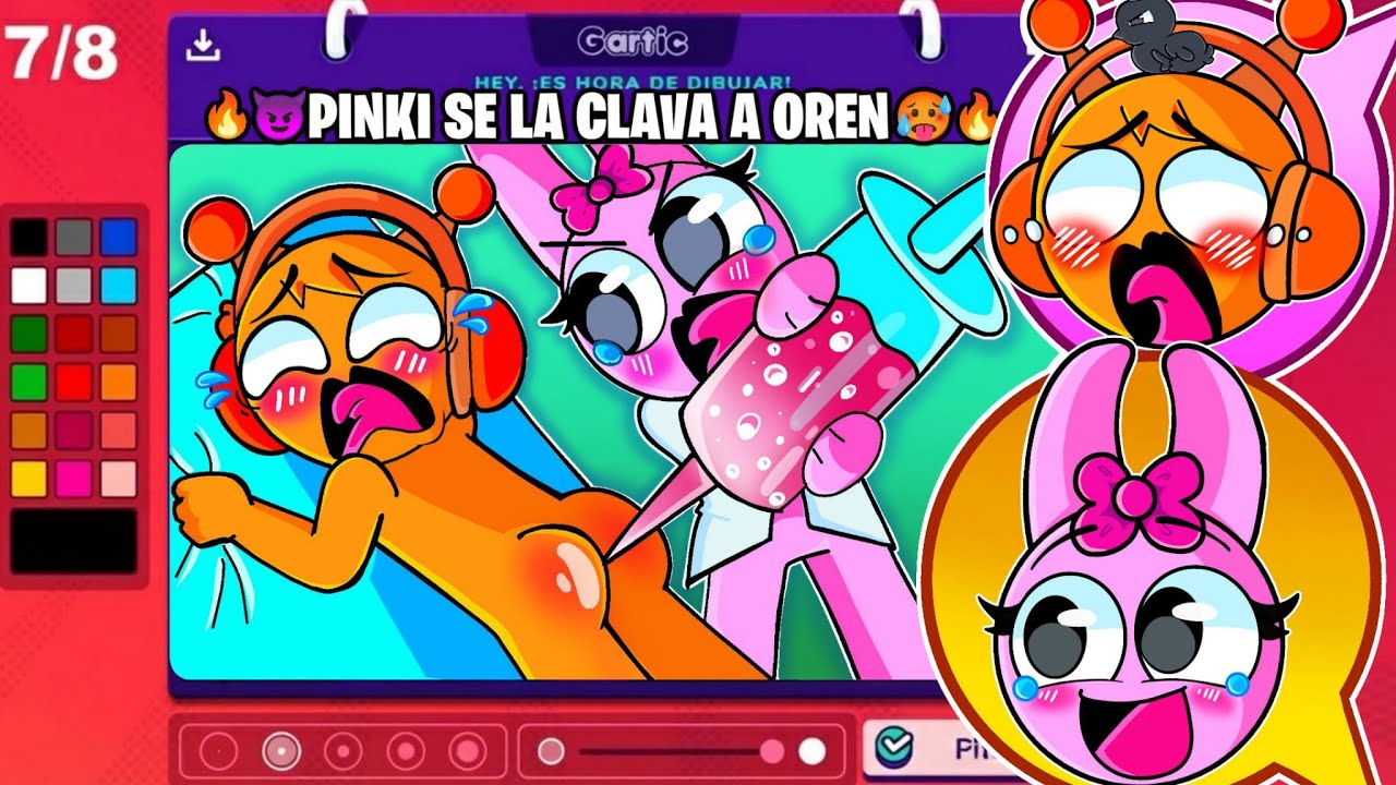 PINKI se la CLAVA a OREN en GARTIC PHONE 🤣🎨