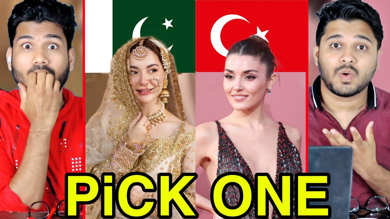 Turkish vs Pakistani Actresses Pick One Challenge