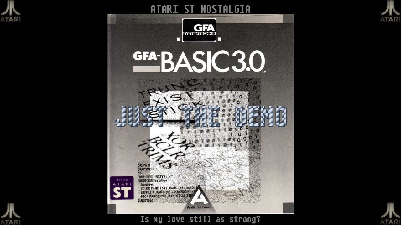 Atari ST Nostalgia - GFA BASIC Part 12a: Just the final demo (no sound)