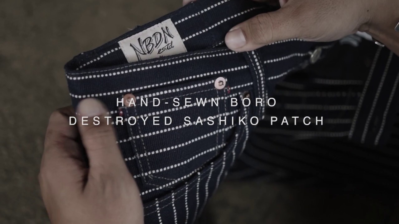 NBDN Denim Supply - New Reg Regular Cut Selvedge with Destroyed Sashiko Patch