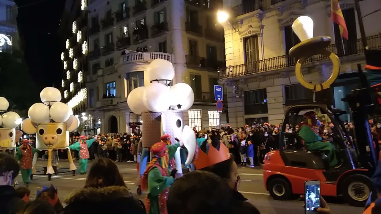 Cavalcada de reis, Barcelona 2022. via Laietana