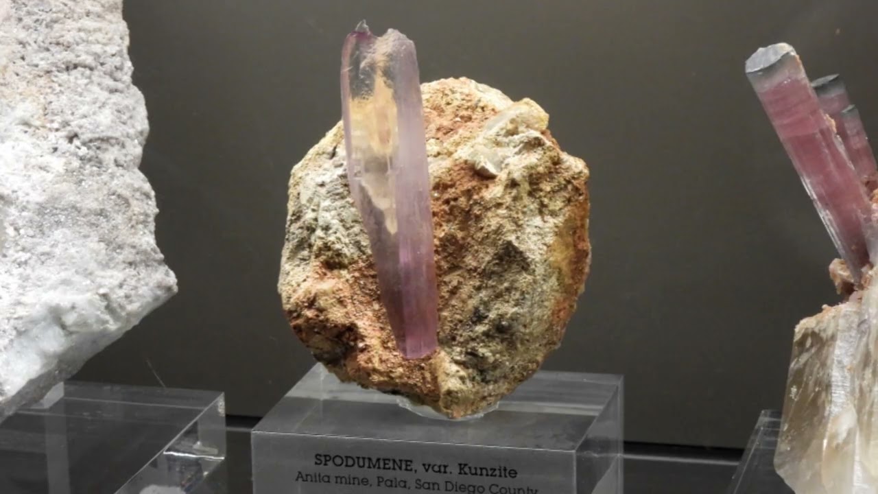 Mineral specimens from California.