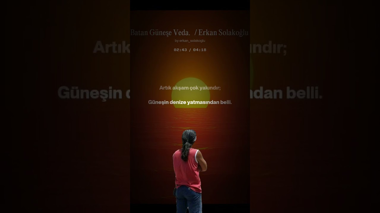 Sana Geliyorum Güneş.  Erkan Solakoğlu 