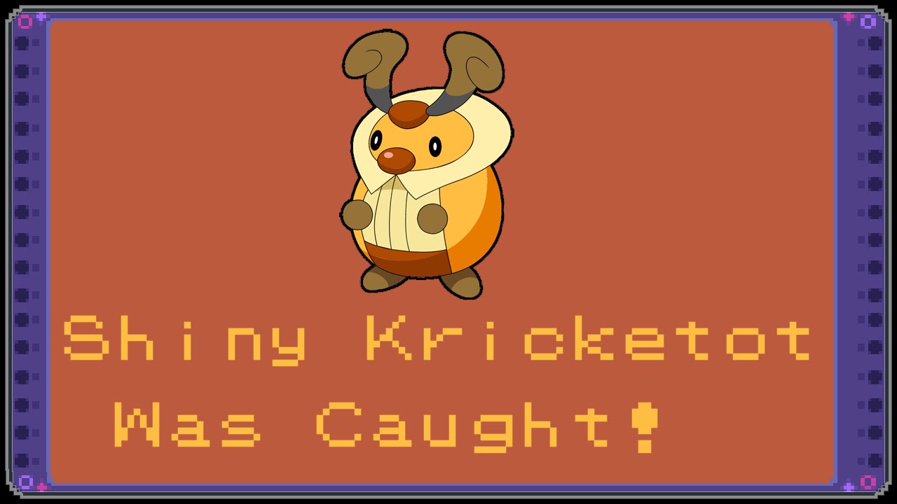 Shiny Kriketot on Pokemon Platinum! Live Capture! 6th Shiny Route Quest! (6,442 REs)