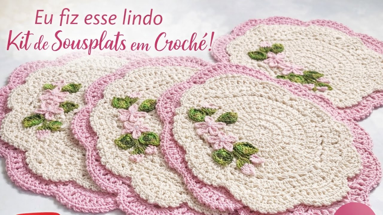 Encomenda linda desse kit soupplats  bico rendado vem ver /#crocher #trabalhoamao @Saracrocher-s3z 