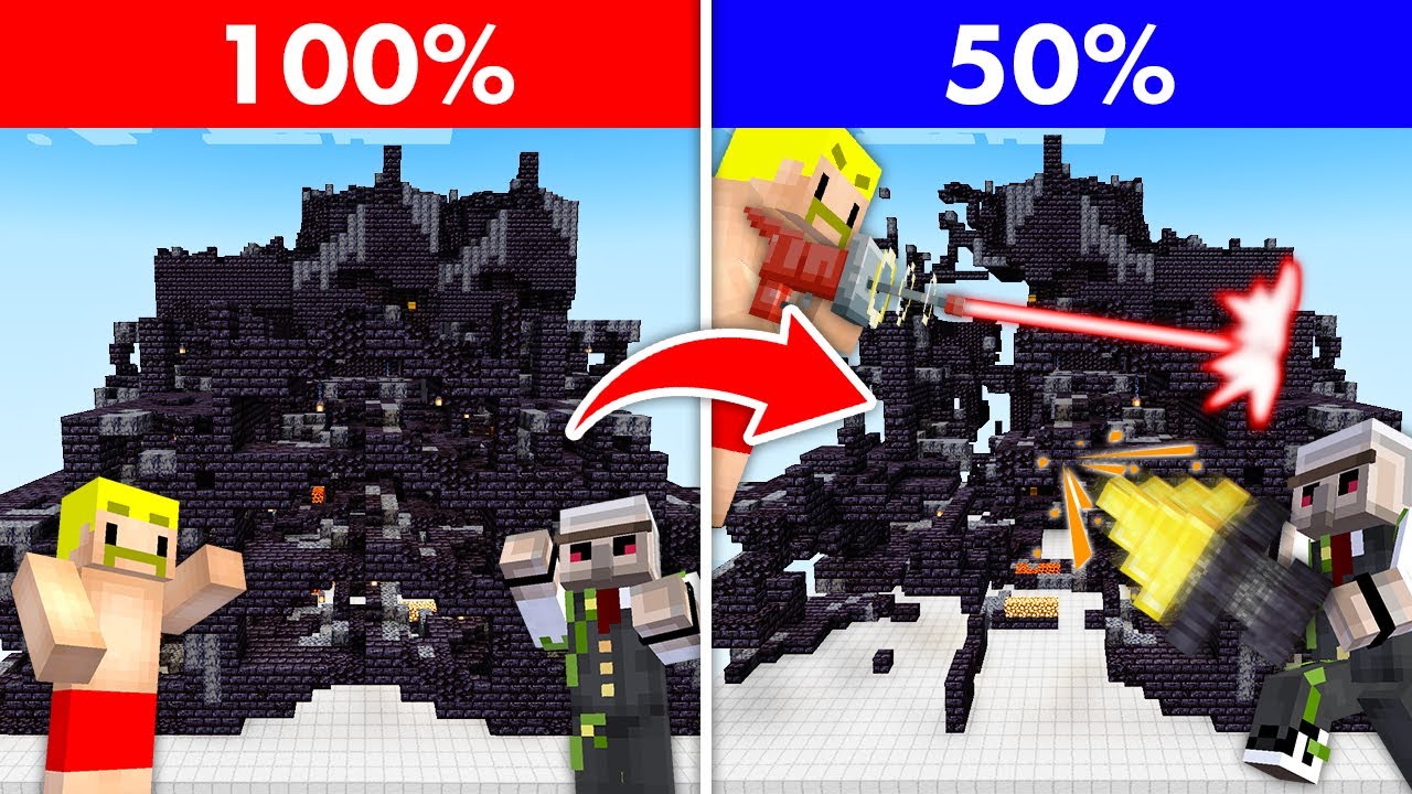 【マイクラ】ギリギリまで削れ！ぴったり選手権！
