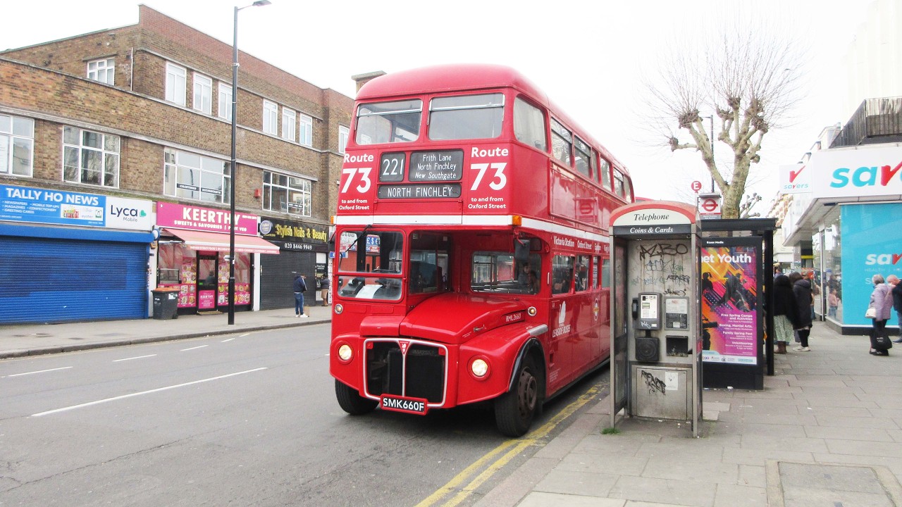 North Finchley Vintage Bus Running Day, 22nd March 2026.