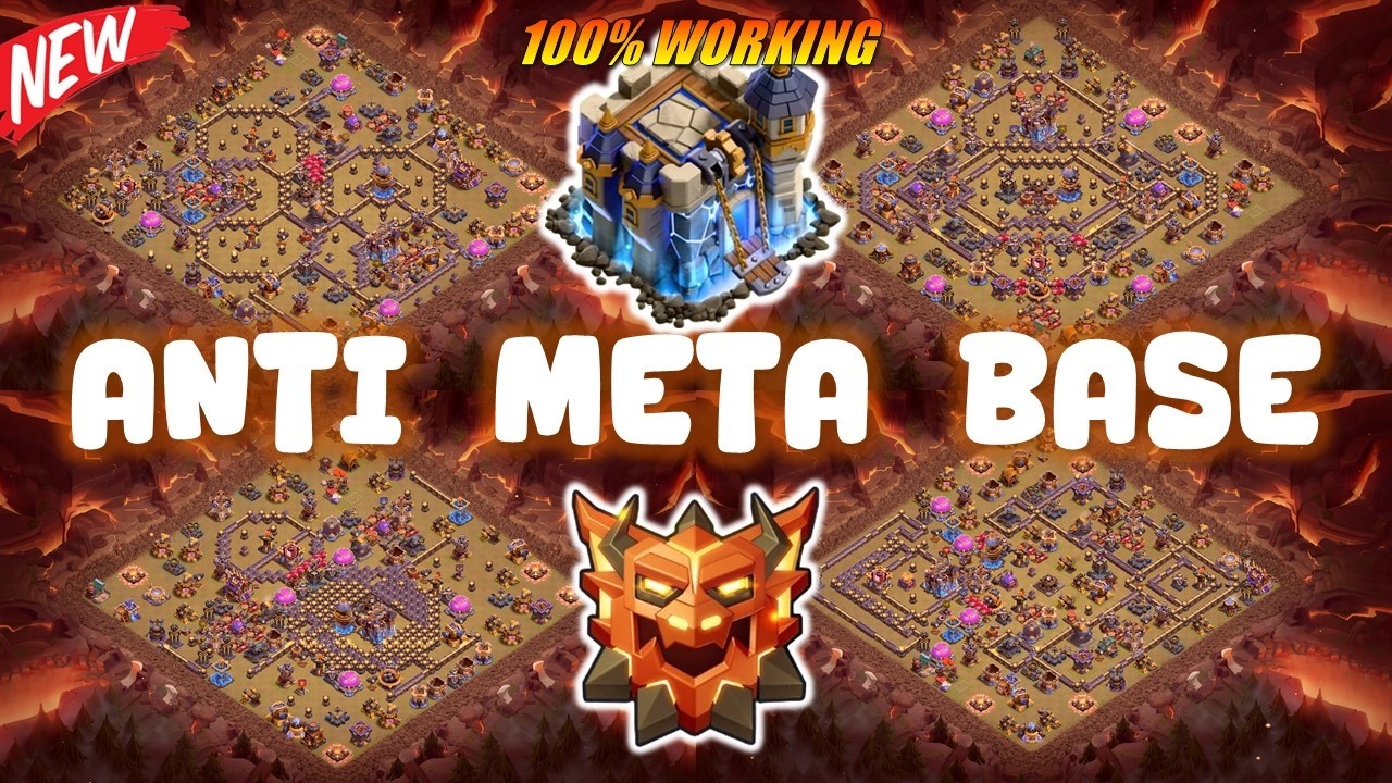 ANTI META TH18 RANK WAR CWL LEGEND BASE LINK | NEW ANTI METEOR GOLEM THROWER | CLASH OF CLANS LAYOUT