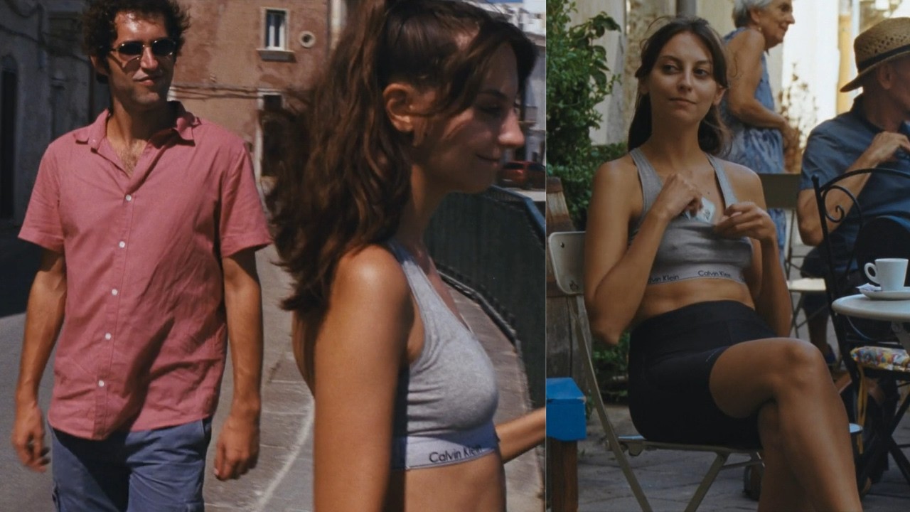 Sexy Pickpocket in a Sports Bra Shows Off Her Long Legs & Nimble Fingers | Sara De Lauretis | LF1428