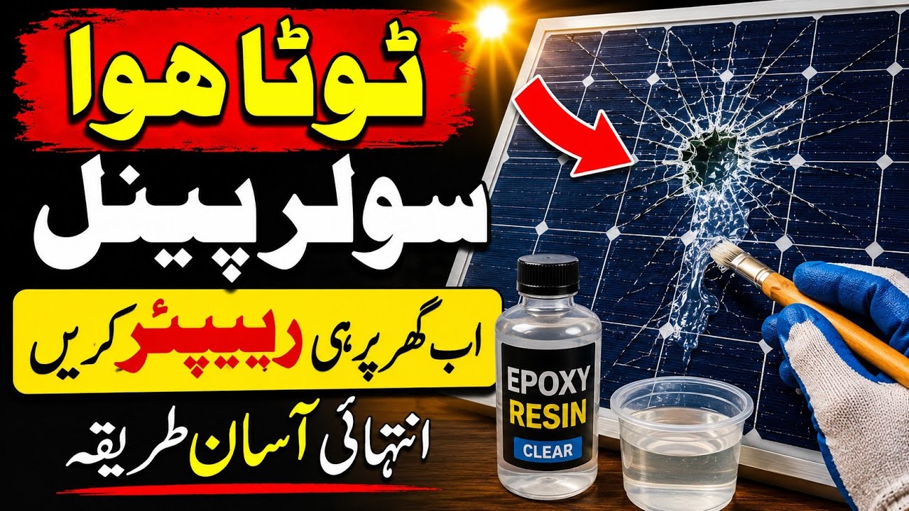 How to repair a broken solar panel at home